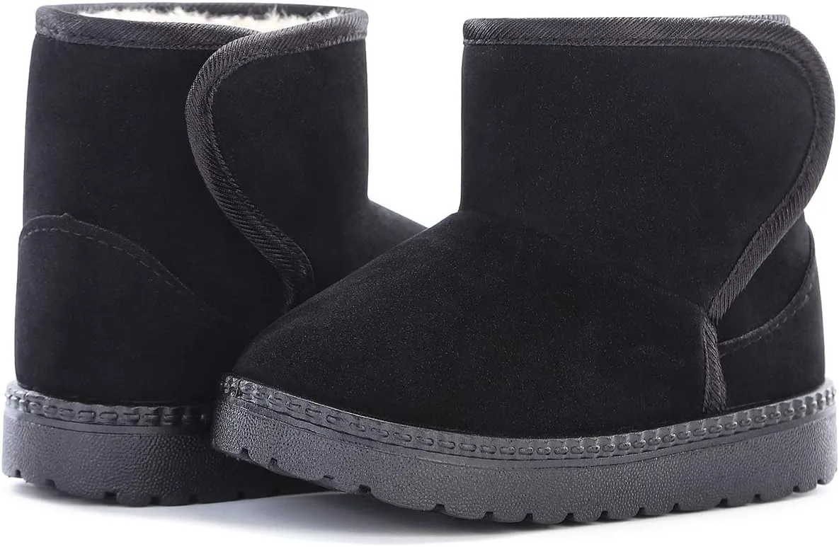 Girls Boys Warm Winter Boots Kids Outdoor Snow Boots(Toddler/Little Kid)