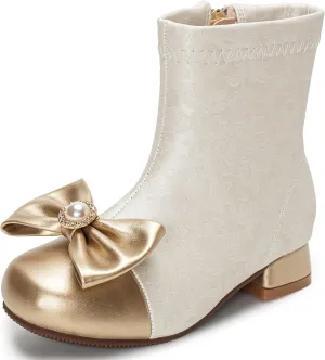 Girls Cowgirl Boots Little Kids Western Boots Mid Calf Toddler Riding Shoes Glitter Boots
