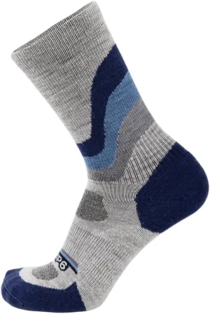 GRIP6 Crew Socks - Merino Wool Socks Made in the USA, Lightweight Wool Hiking Socks, Crew Socks for Men and Women