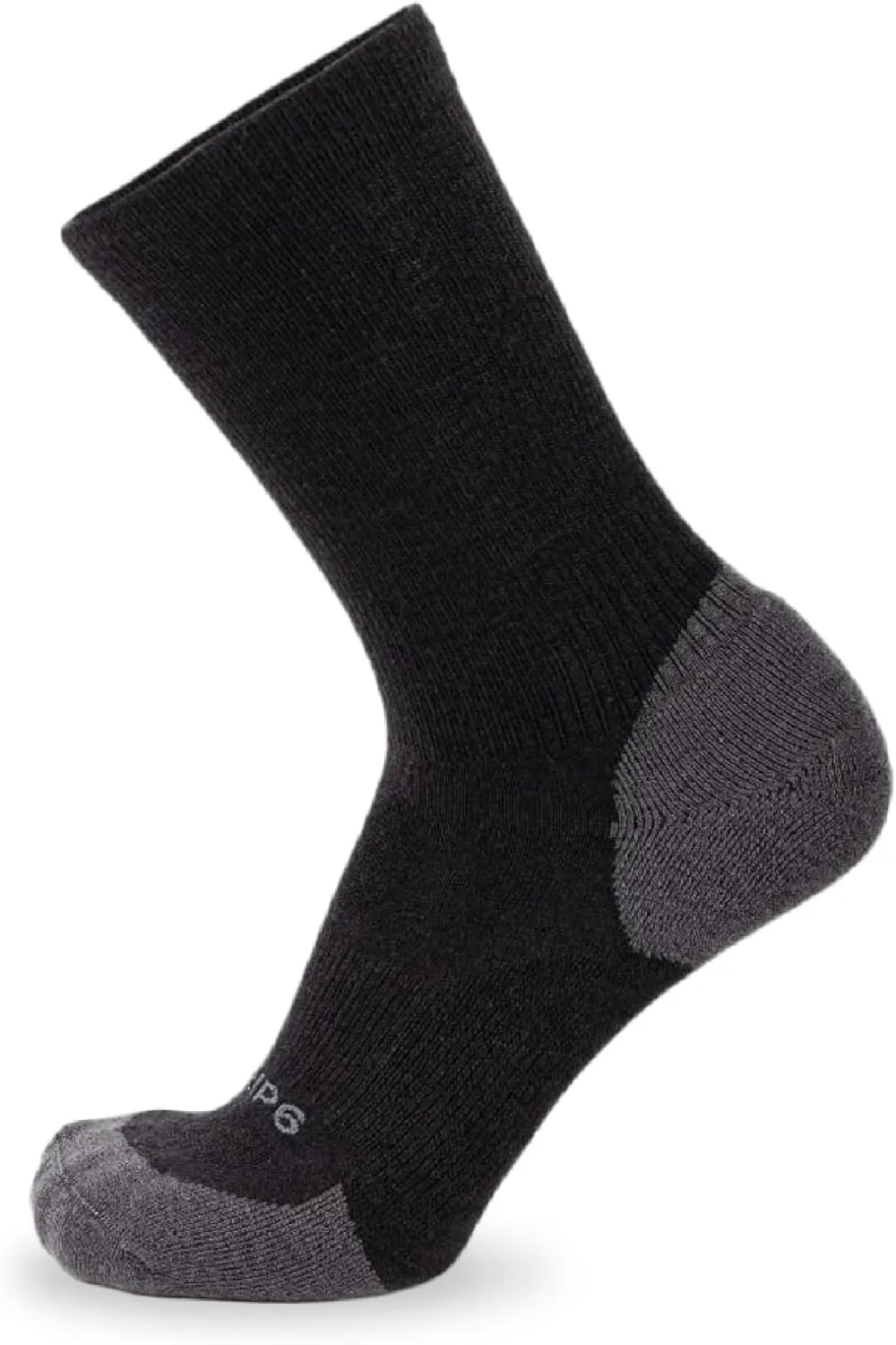 GRIP6 Crew Socks - Merino Wool Socks Made in the USA, Lightweight Wool Hiking Socks, Crew Socks for Men and Women
