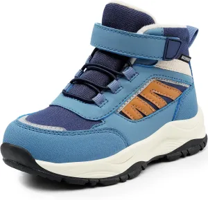 Harvest Land Kids Winter Boots Waterproof Girls Boys Snow Hiking Outdoor Boots Anti Collision Anti-Skid Mid Ankle Adventure Trekking Shoes