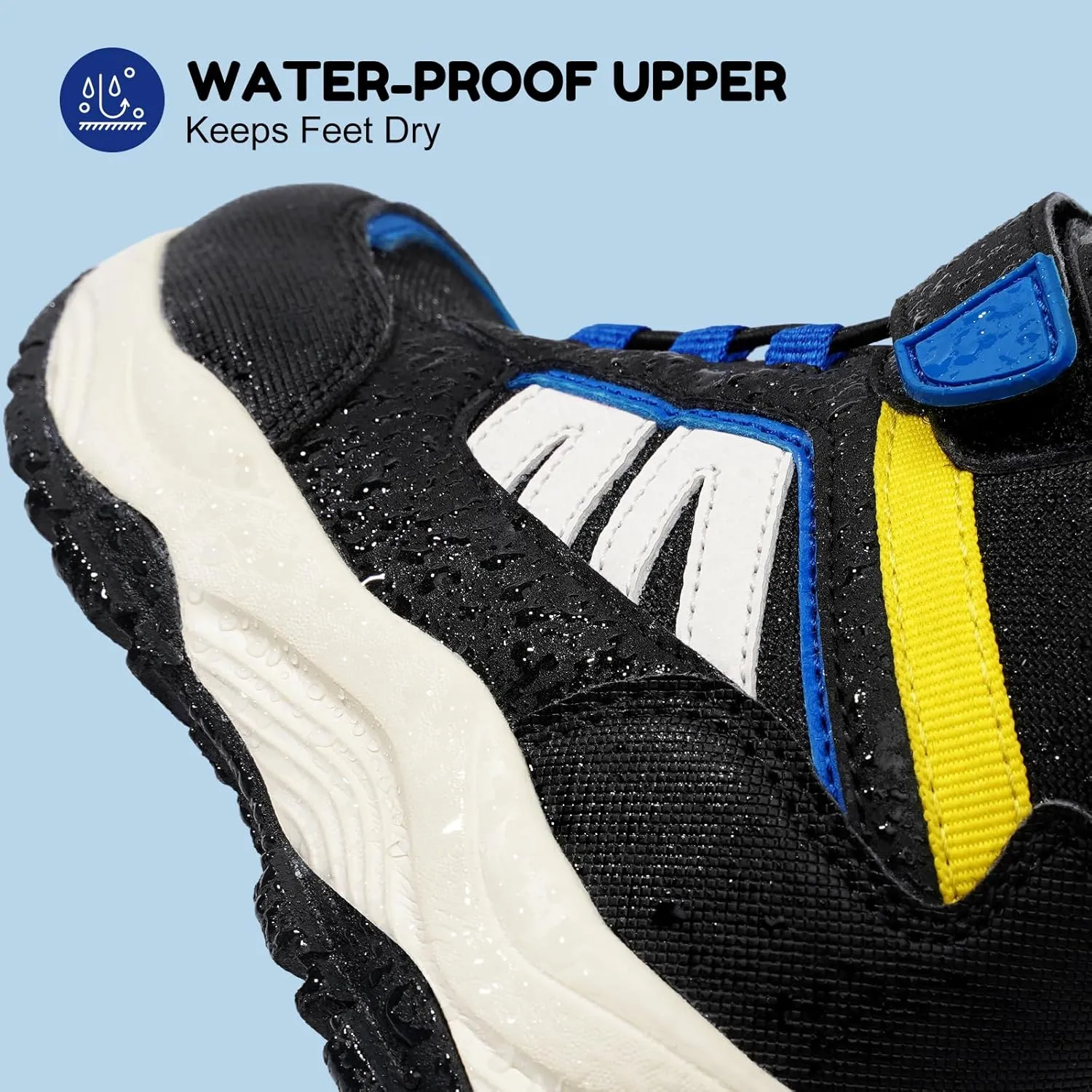 Harvest Land Kids Winter Boots Waterproof Girls Boys Snow Hiking Outdoor Boots Anti Collision Anti-Skid Mid Ankle Adventure Trekking Shoes