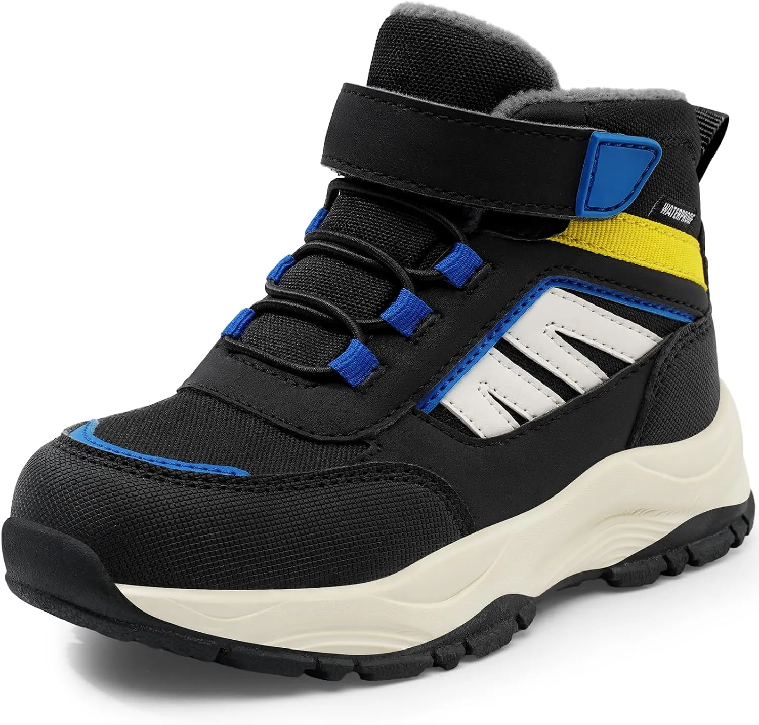 Harvest Land Kids Winter Boots Waterproof Girls Boys Snow Hiking Outdoor Boots Anti Collision Anti-Skid Mid Ankle Adventure Trekking Shoes
