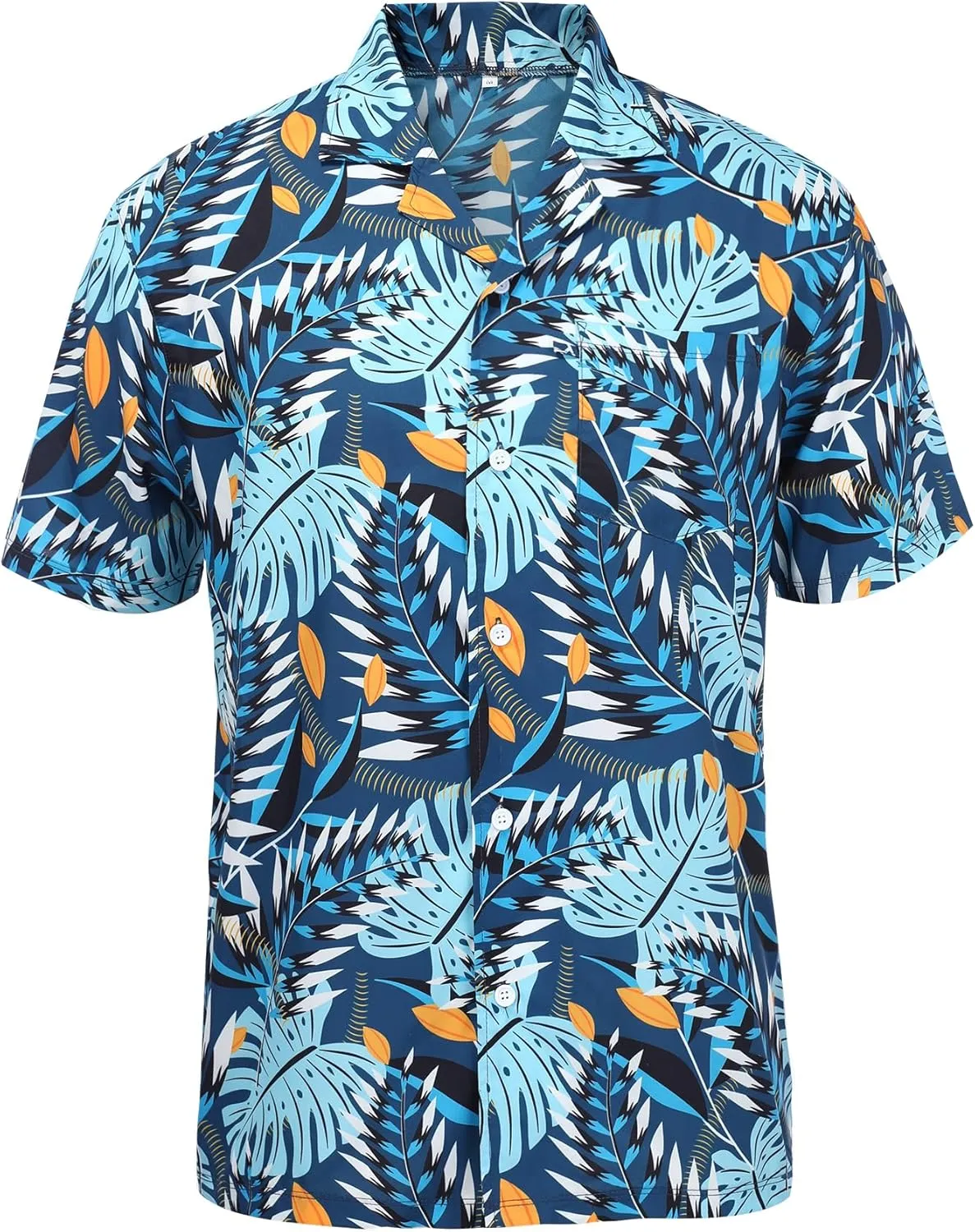 Hawaiian Shirts for Men Short Sleeve Casual Button Down Shirt Summer Beach Aloha Shirt Holiday Party Tropical Print