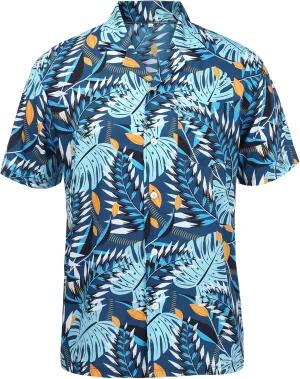 Hawaiian Shirts for Men Short Sleeve Casual Button Down Shirt Summer Beach Aloha Shirt Holiday Party Tropical Print