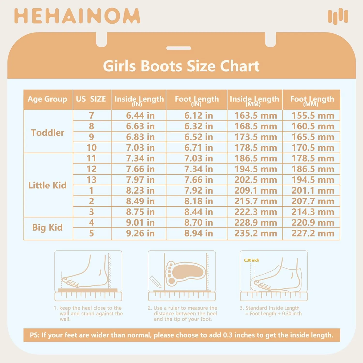 Hehainom Girls Cowgirl Boots for Toddler Cowgirl Booties Little Big Kids Western Mid Calf Riding Shoes Boys Cowboy Boots