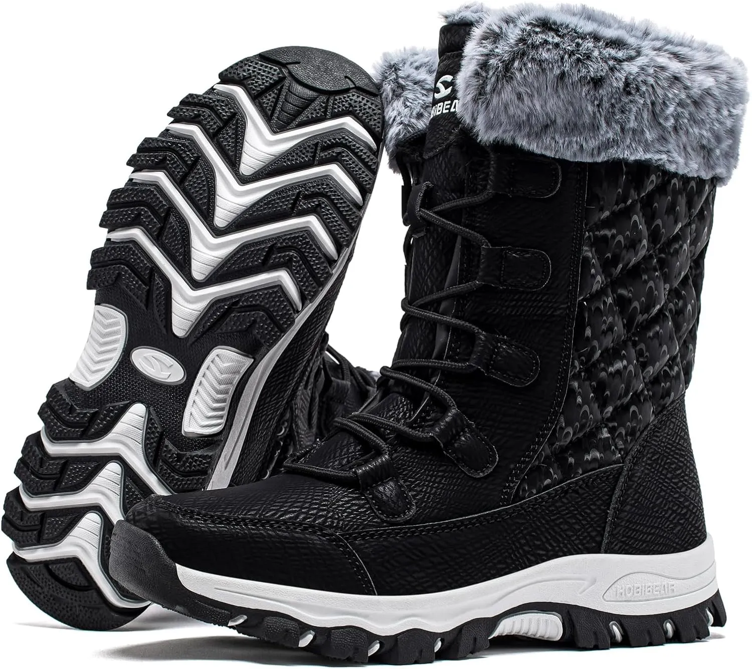HOBIBEAR Girls Boys Kids Snow Boots Waterproof Slip Resistant Outdoor Winter Shoes(Kids/Little Kids/Big Kids)