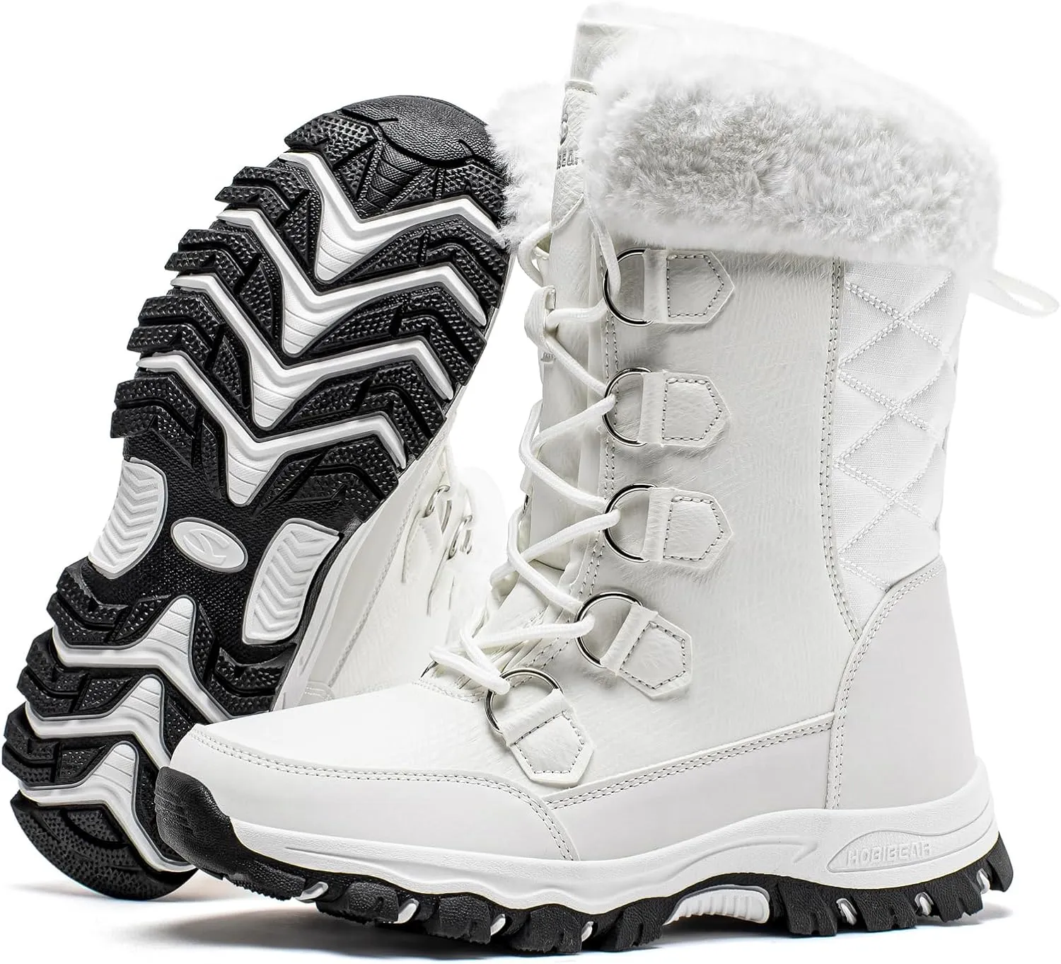 HOBIBEAR Girls Boys Kids Snow Boots Waterproof Slip Resistant Outdoor Winter Shoes(Kids/Little Kids/Big Kids)