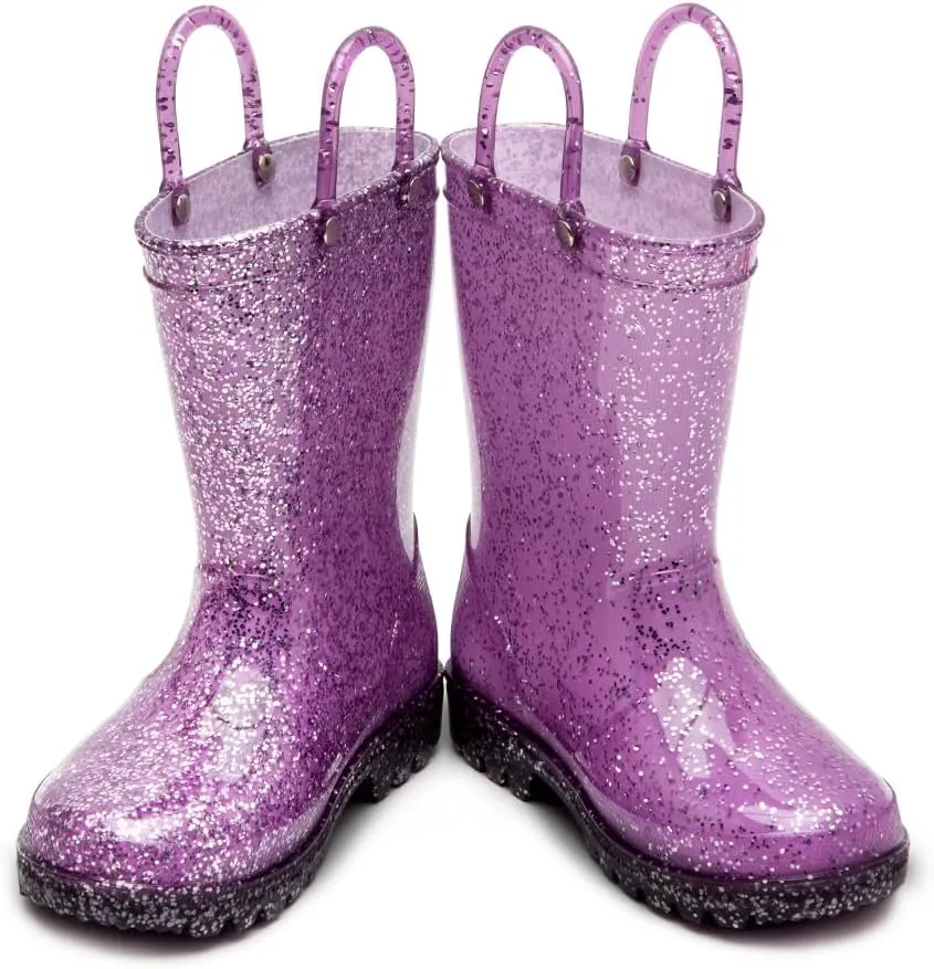 HugRain Toddler Kids Lightweight Adorable Rain Boots