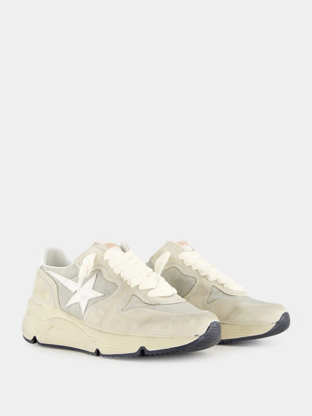 Ice and Eggnog Sneakers Leather Star and Heel