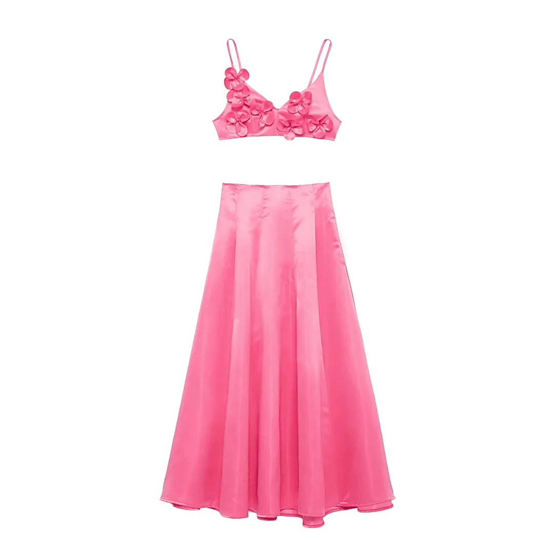 Isabella Satin Blossom Set