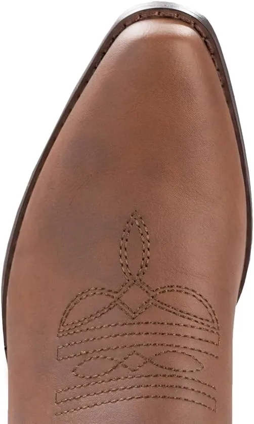 IUV Cowboy Boots For Women Pointy Toe Women's Western Boots Cowgirl Boots Mid Calf Boots