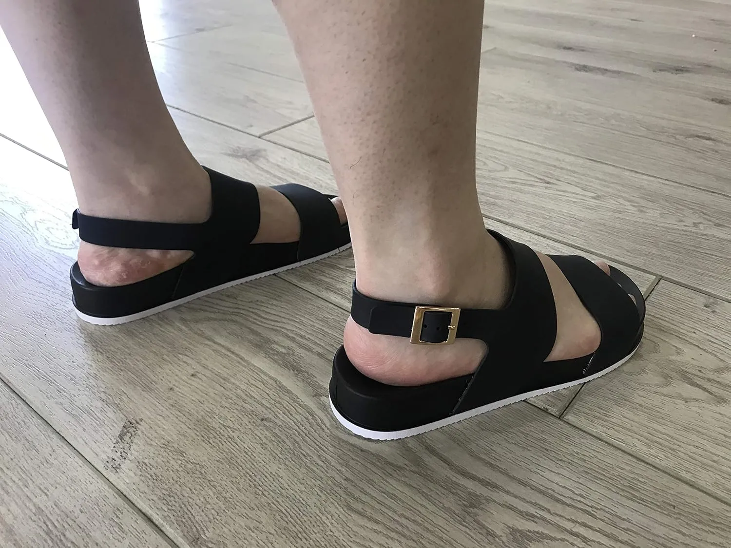 J-Slips Classy Sandals for Women - Comfortable Summer Sandals with Adjustable Buckle, Sandalias