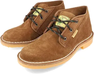 JIM GREEN Vellie Men’s Casual Work Boot Lace-Up Traditional Chukka Boots with Full Grain Suede Leather
