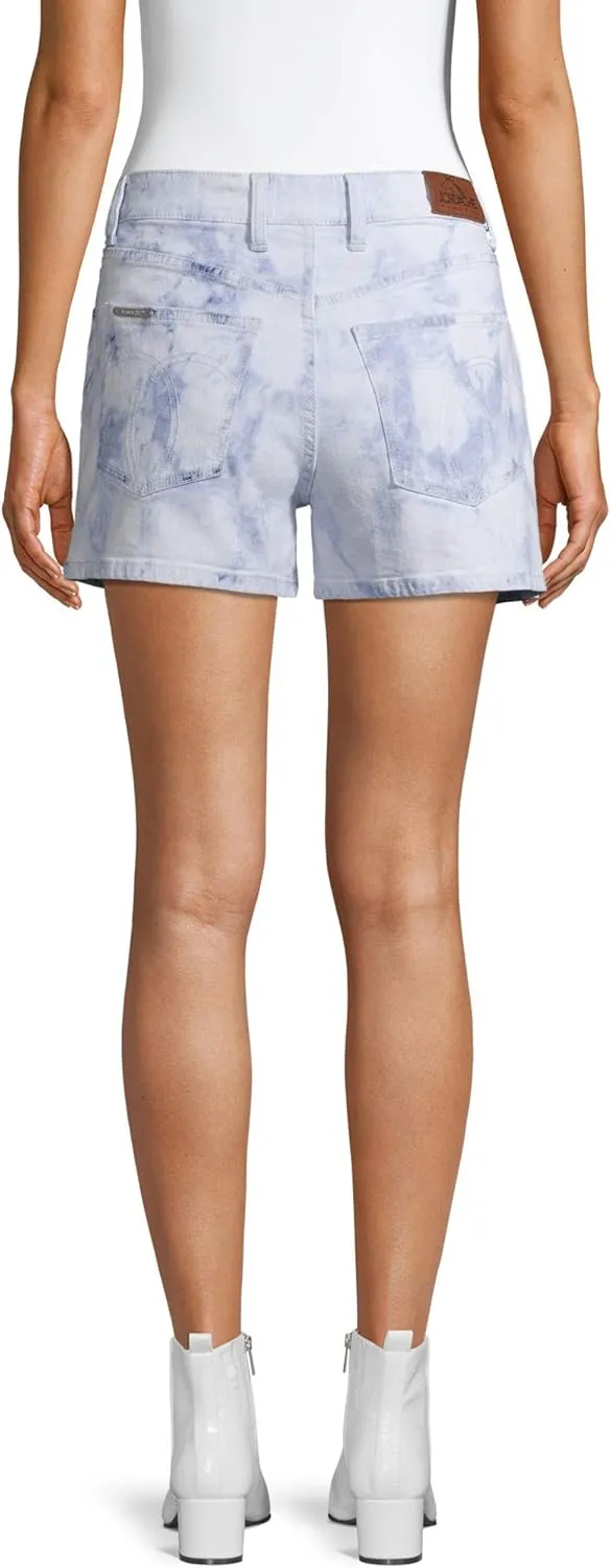 Jordache Vintage Women's Cindy Triple Needle High Rise Shorts (Acid Light Wash)
