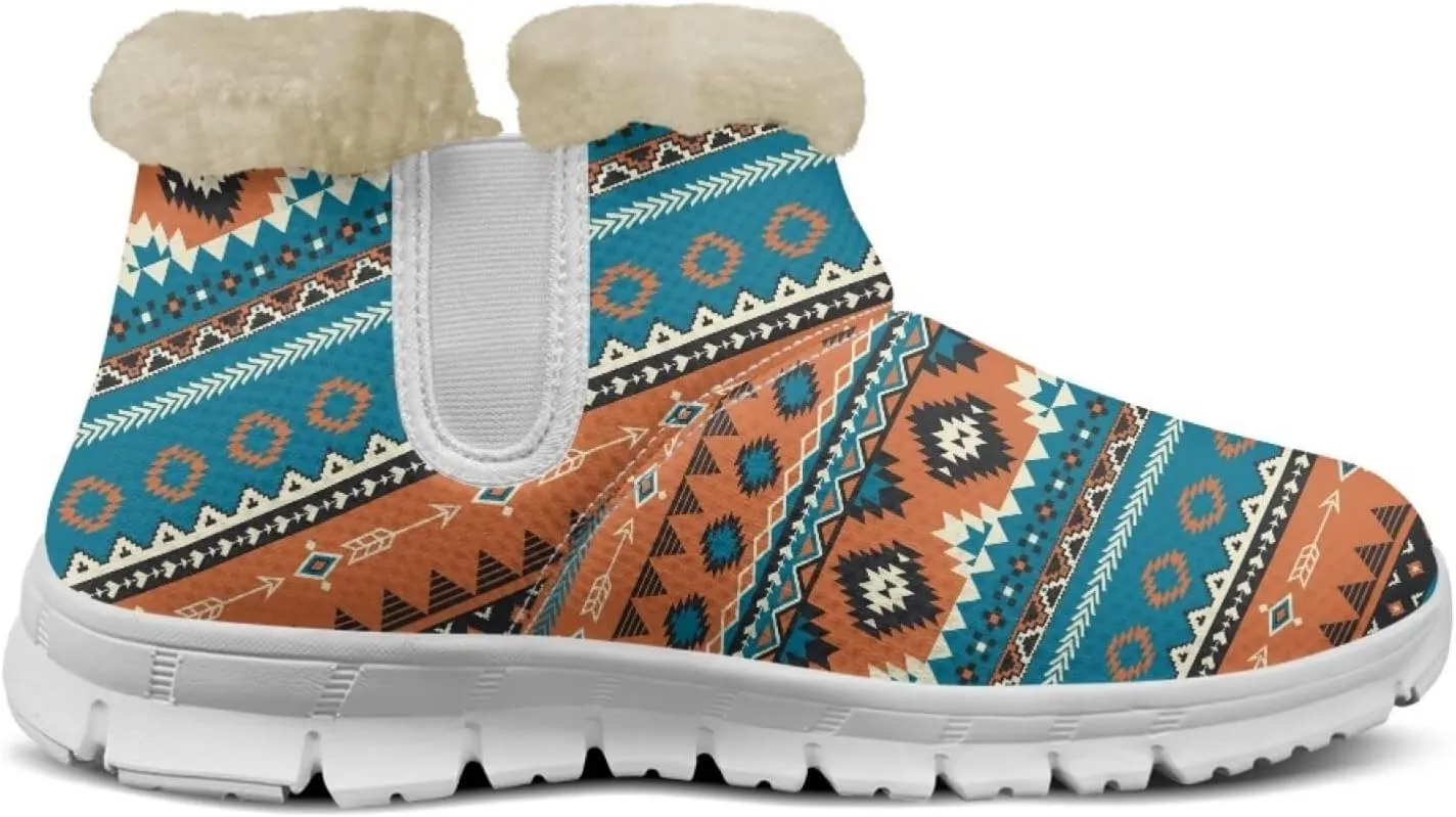 JoyLamoria Women Winter Snow Boots Warm Fur Lining Non Slip Ankle Booties Outdoor Waterproof Cold Weather Snow Boots Wear