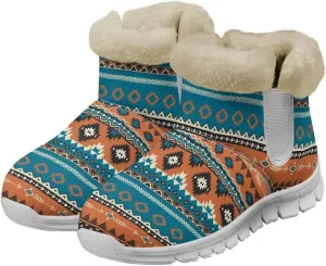 JoyLamoria Women Winter Snow Boots Warm Fur Lining Non Slip Ankle Booties Outdoor Waterproof Cold Weather Snow Boots Wear