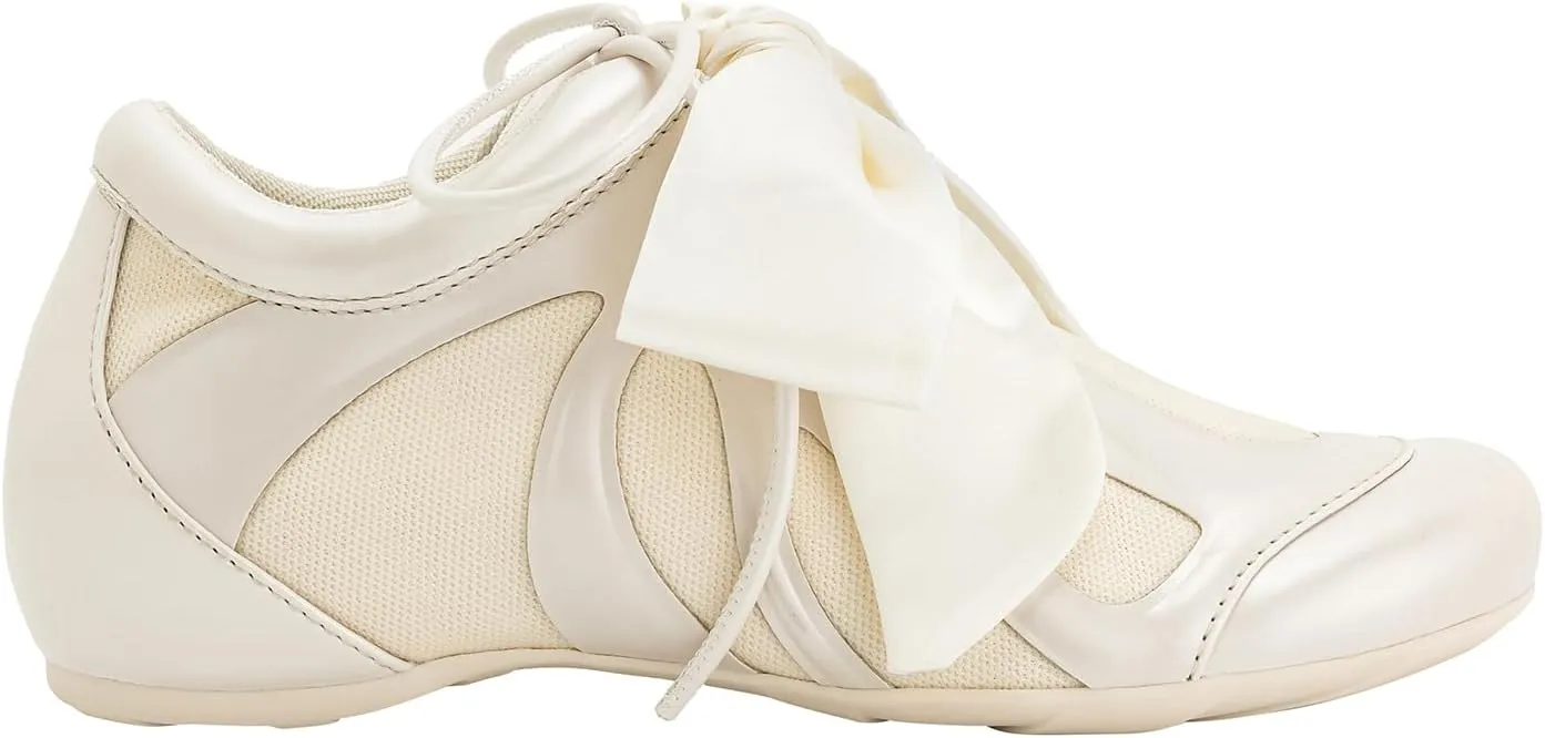 JW PEI Women's Rosie Bow Tie Low Top Sneakers
