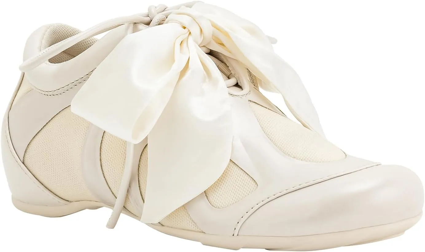 JW PEI Women's Rosie Bow Tie Low Top Sneakers