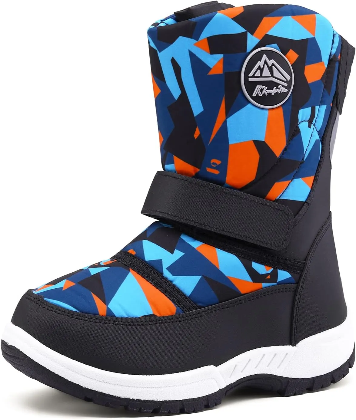 K KomForme Boys Girls Snow Boots Waterproof Winter Outdoor Boots(Toddler/Little Kid/Big Kid)