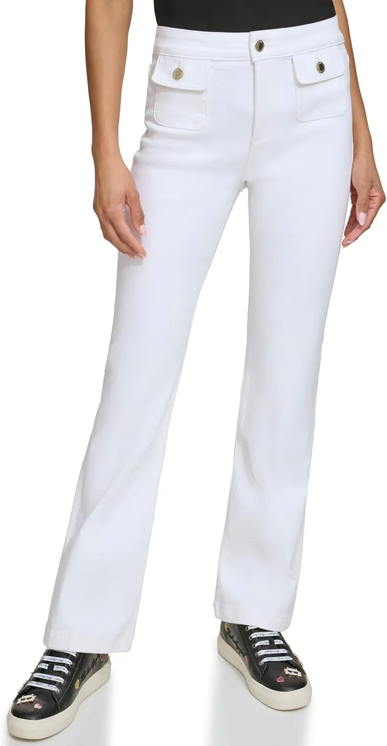 KARL LAGERFELD Women's Front Pocket Fashion Denim
