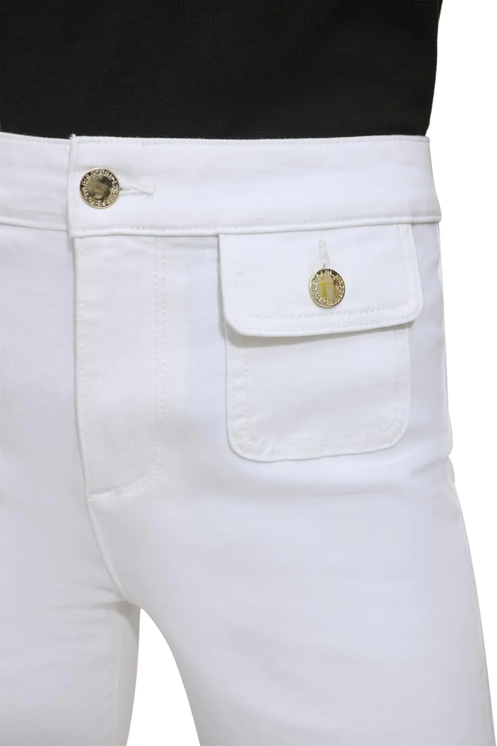 KARL LAGERFELD Women's Front Pocket Fashion Denim