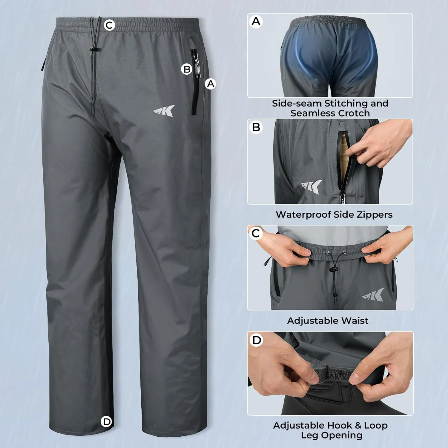 KastKing HydroSense Essential Waterproof Rain Suit for Men and Women, Lightweight, Durable Outdoor Gear for Fishing, Hiking