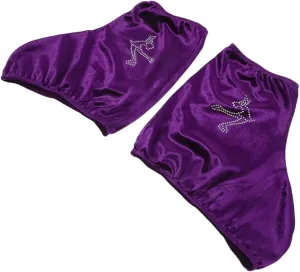 KICHOUSE 1Pair Portable Ice Skate Boot Covers Outdoor Protector for Hockey Figure Skating Elastic Design Fits Skating Enthusiasts