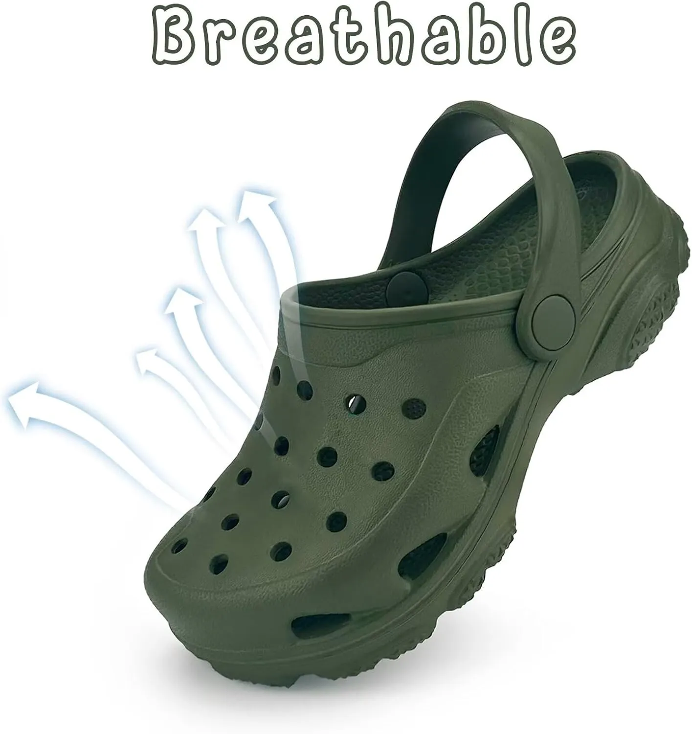 Kids and Toddlers Garden Clogs for Boys and Girls,Unisex Eva Mules for Big Kid,Little Kid,Toddler,Boy and Girl Closed Toe Slide Sandals