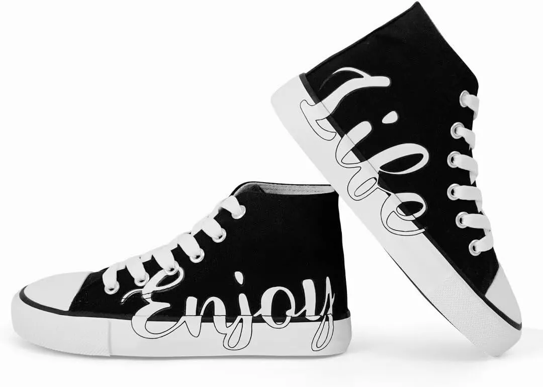 Kids Canvas Shoes Low Top and High Top Canvas Sneakers Lace-up Fashion Casual Shoes for Boys and Girls