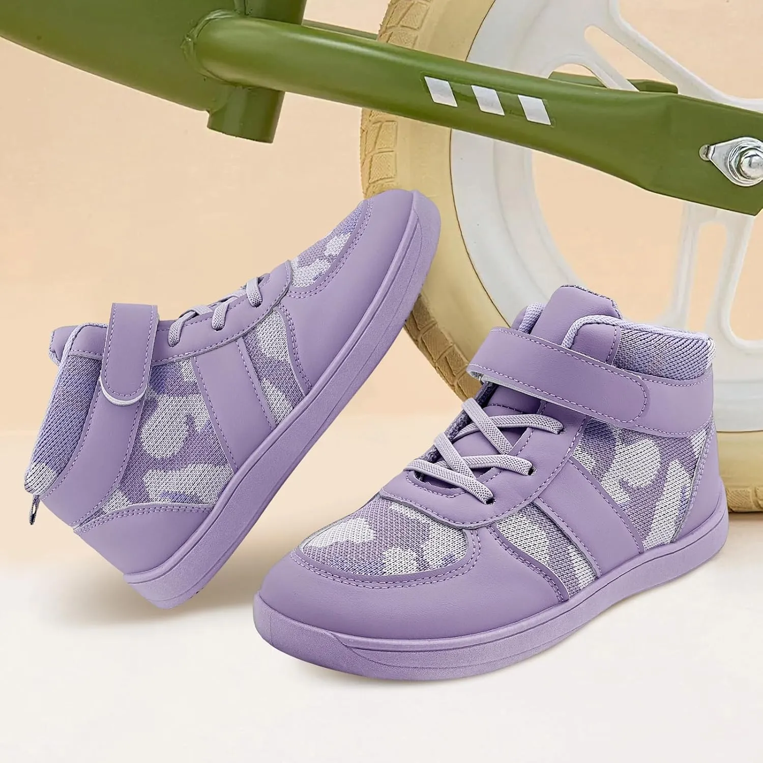 Kids High Top Barefoot Shoes Boys Girls Wrestling Shoes Anti-Skid Adventure Hiking Boots