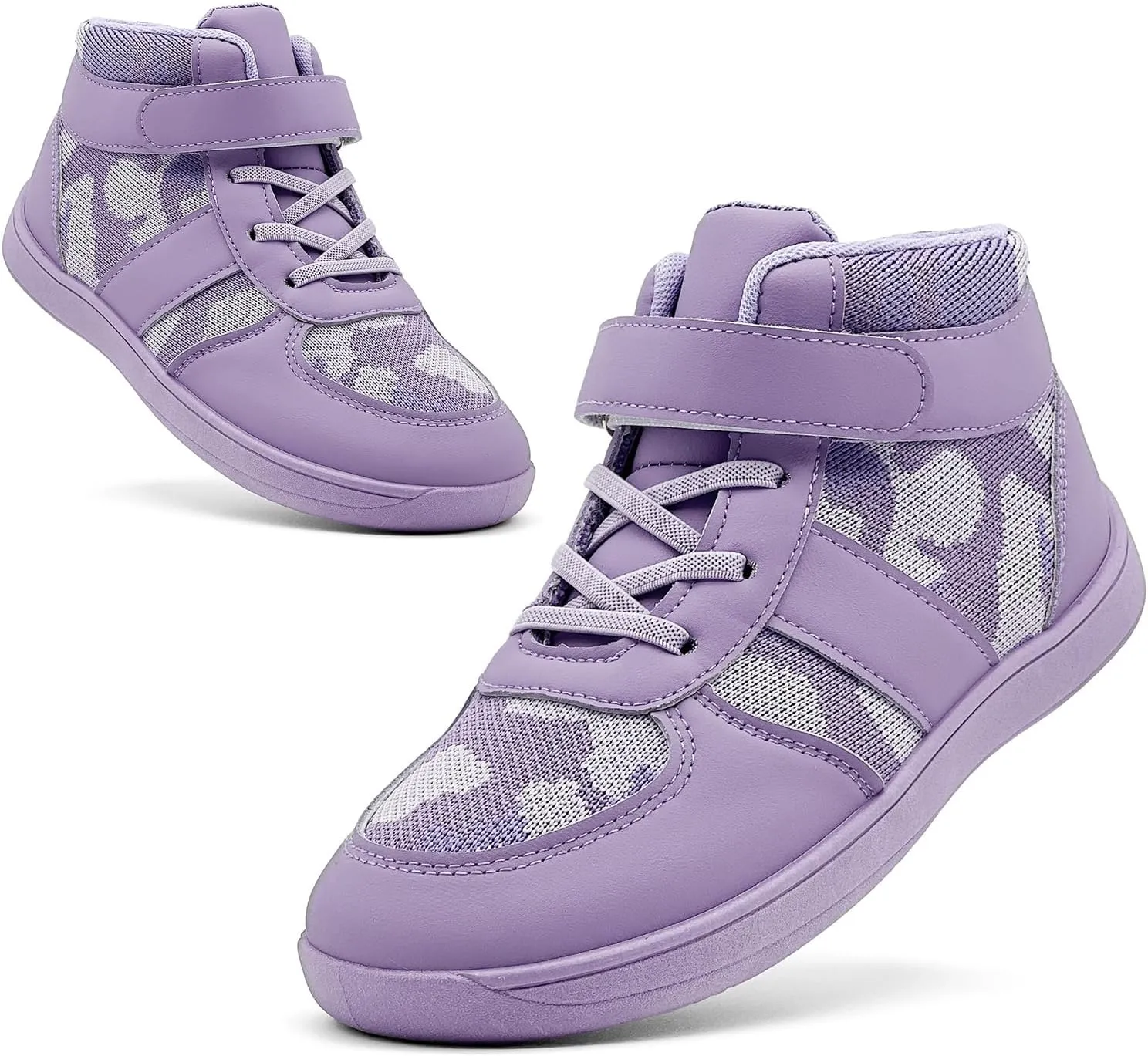 Kids High Top Barefoot Shoes Boys Girls Wrestling Shoes Anti-Skid Adventure Hiking Boots