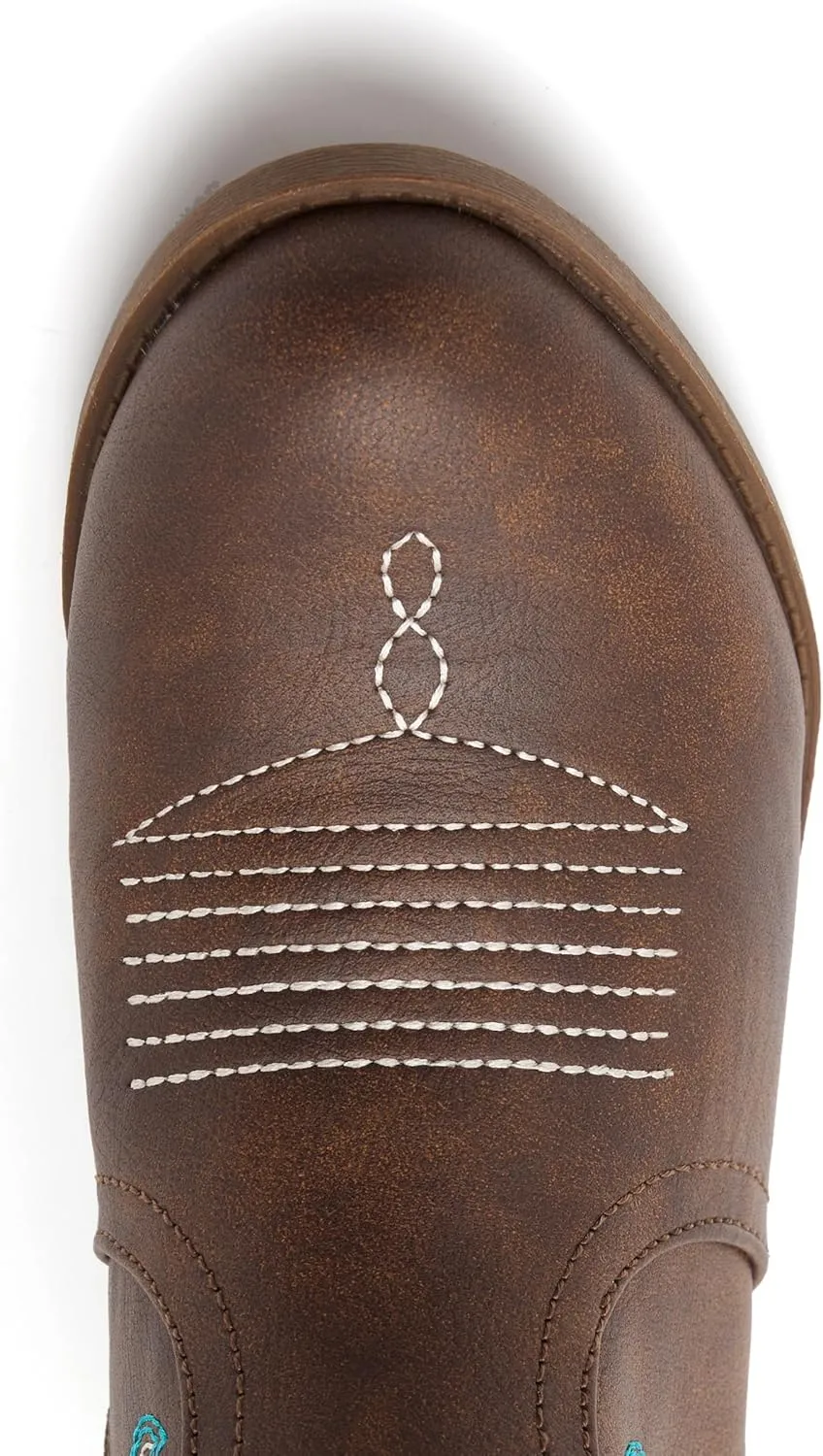 Kids Western Boots Embroidered Cowgirl Cowboy Boots Boys Girls Mid Calf Round Toe Riding Shoes Little Kid/Big Kid