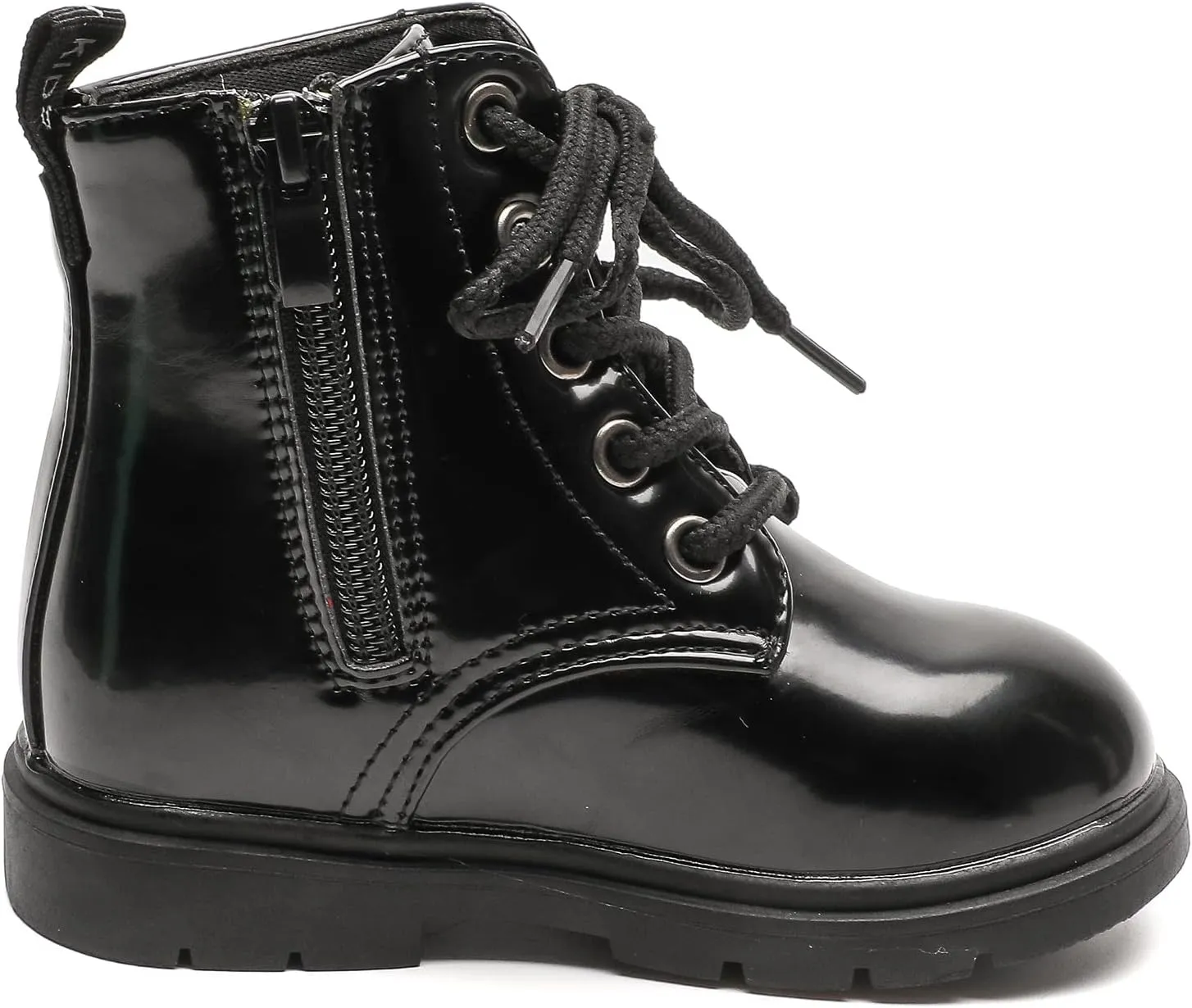 Komfyea Boys And Girls Lace Up Zipper Outdoor Ankle Boots(Toddler/Little Kids)