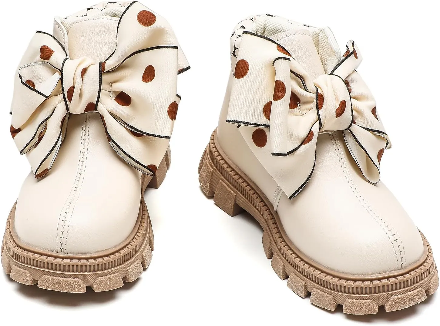 Komfyea Boys And Girls Lace Up Zipper Outdoor Ankle Boots(Toddler/Little Kids)