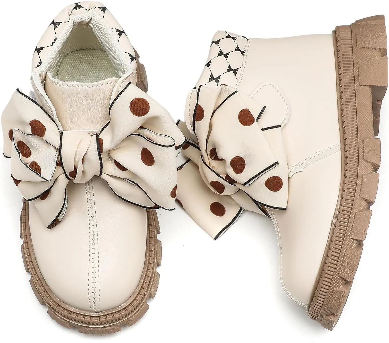Komfyea Boys And Girls Lace Up Zipper Outdoor Ankle Boots(Toddler/Little Kids)