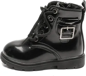 Komfyea Boys And Girls Lace Up Zipper Outdoor Ankle Boots(Toddler/Little Kids)