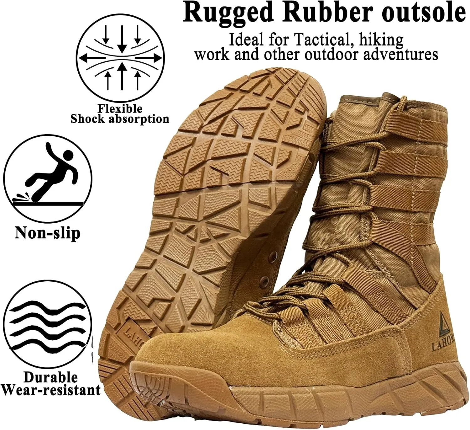 Lightweight Military Tactical Combat Boots Men Outdoor Hiking Desert Army Boots Breathable Male Jungle Shoes Man Side Zip