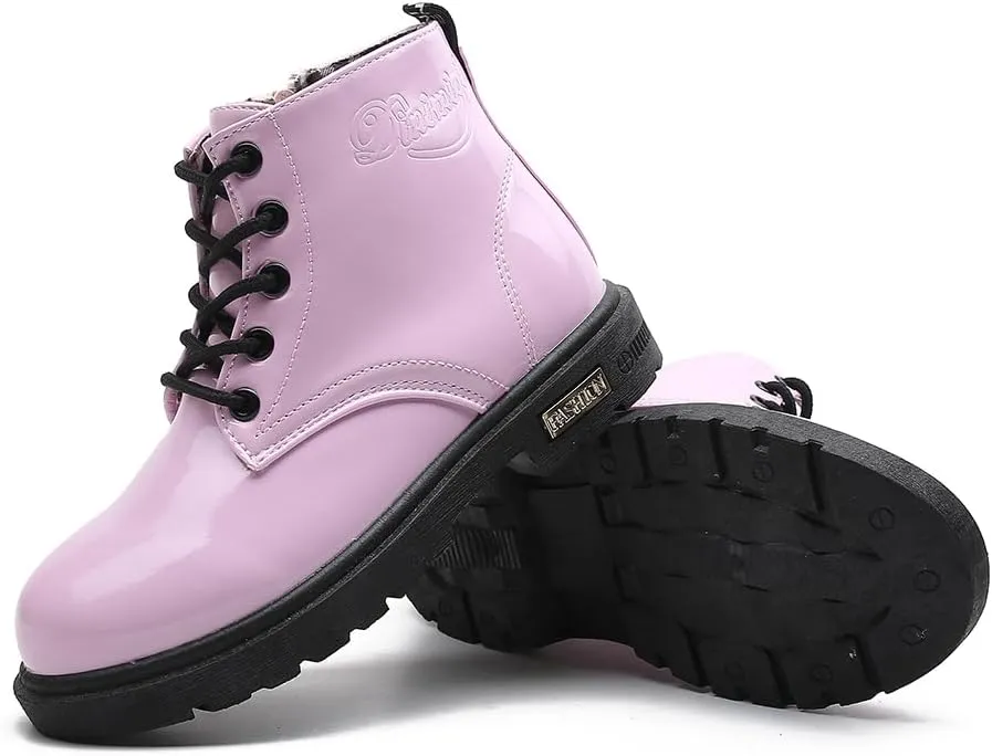 Little Kids Ankle Boots Little Girls Outdoor Combat Toddler Boots