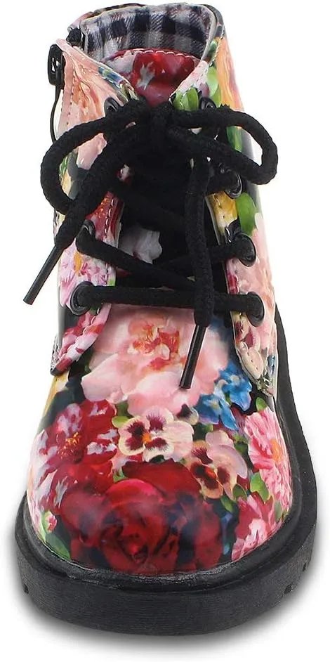 Little Kids Ankle Boots Little Girls Outdoor Combat Toddler Boots
