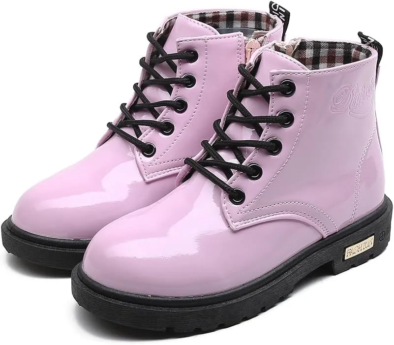 Little Kids Ankle Boots Little Girls Outdoor Combat Toddler Boots