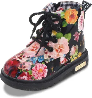 Little Kids Ankle Boots Little Girls Outdoor Combat Toddler Boots