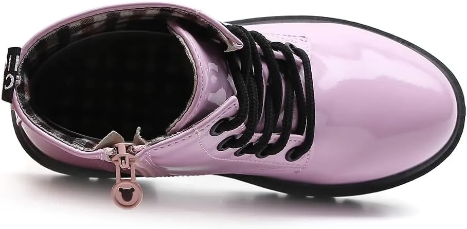 Little Kids Ankle Boots Little Girls Outdoor Combat Toddler Boots