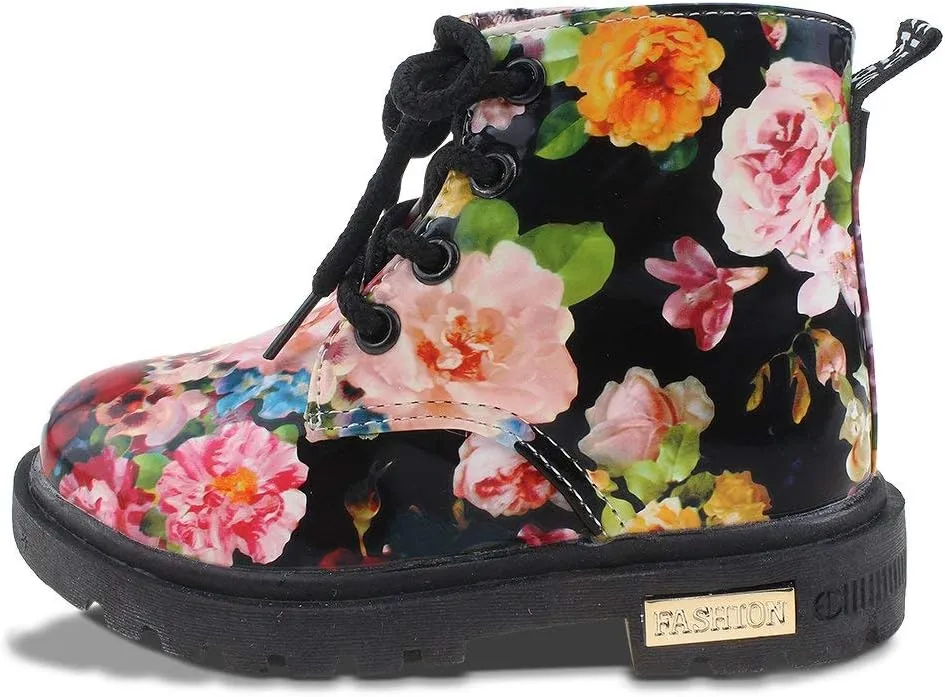 Little Kids Ankle Boots Little Girls Outdoor Combat Toddler Boots