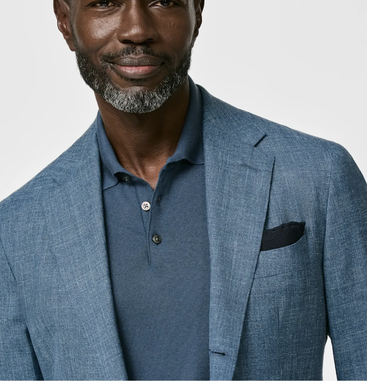 Loro Piana SUMMERTIME Light Petrol Wool, Silk & Linen Tropical Weave