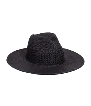 Luxe Packable Hat in Black