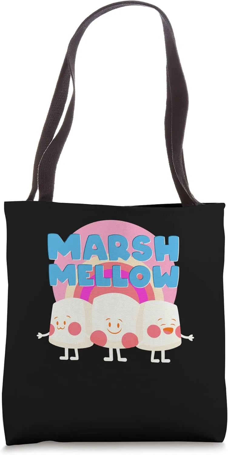 Marsh Mellow Smores Marshmallow Camping Tote Bag