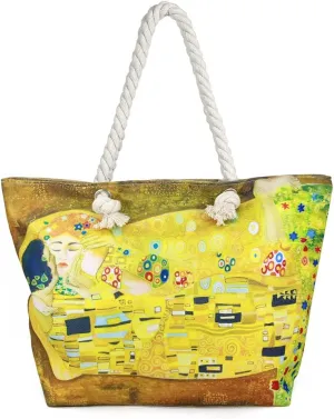 Me Plus Women Summer Large Beach Tote Bag Top Zipper Closure Braided Rope Handles Inner Pocket