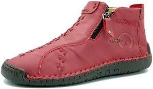 Medieval Boots Leather Renaissance Outdoor Casual Fashion Zipper Slip On Boots for Women Blue Green