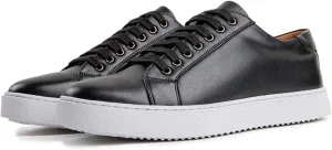 Men Fashion Leather Lace-Up Flat Oxfords Sneakers,Casual Low Top Comfortable Non Slip Walking Shoes Business Dress Shoes